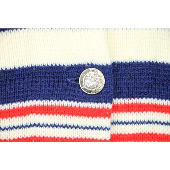 Vintage 70s Carol Evans Penney's Striped Cardigan - Picture 4 of 8